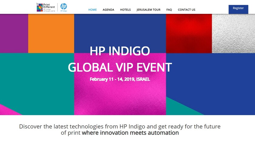 HP Event Website
